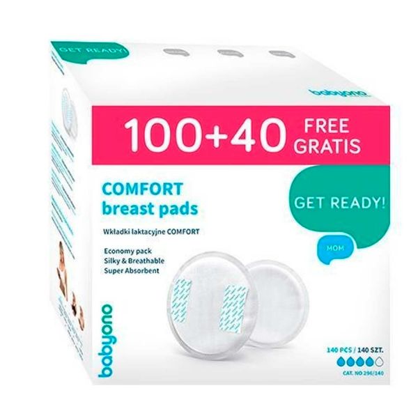 Вкладыши лактационные BabyOno Comfort 140 шт Вкладыши лактационные BabyOno Comfort 140 шт