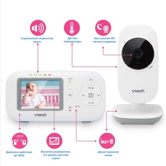Цифрова відеоняня 2,4" Vtech VM2251