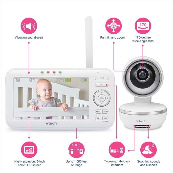 Цифрова відеоняня 5" Vtech VM5261