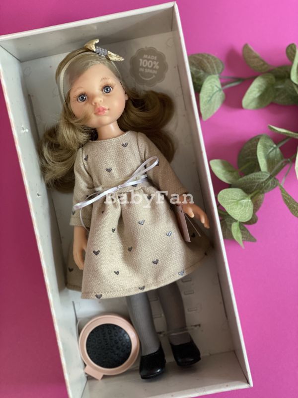 Кукла Paola Reina 04463 Карла в коричневом платье 32 см