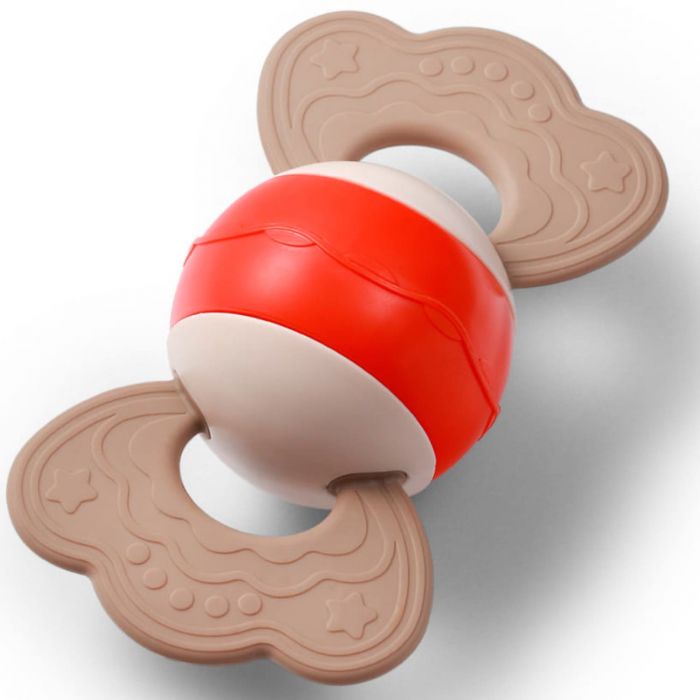 Игрушка погремушка с прорезывателем BabyOno Конфетка Игрушка погремушка с прорезывателем BabyOno Конфетка