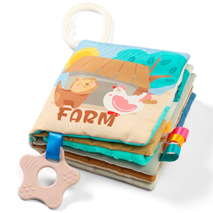 Развивающая мягкая книжечка На ферме BabyOno 1512
