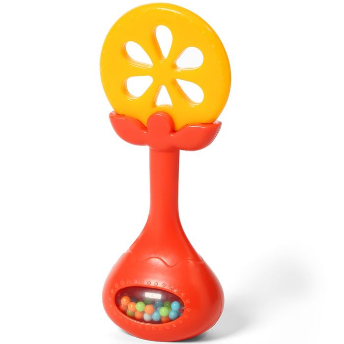 Прорезыватель для зубов развивающий с погремушкой BabyOno Прорезыватель для зубов развивающий с погремушкой BabyOno