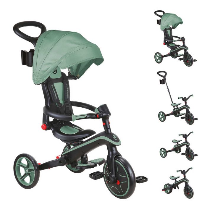 Складной трехколесный велосипед Globber Explorer Trike Foldable 4 в 1