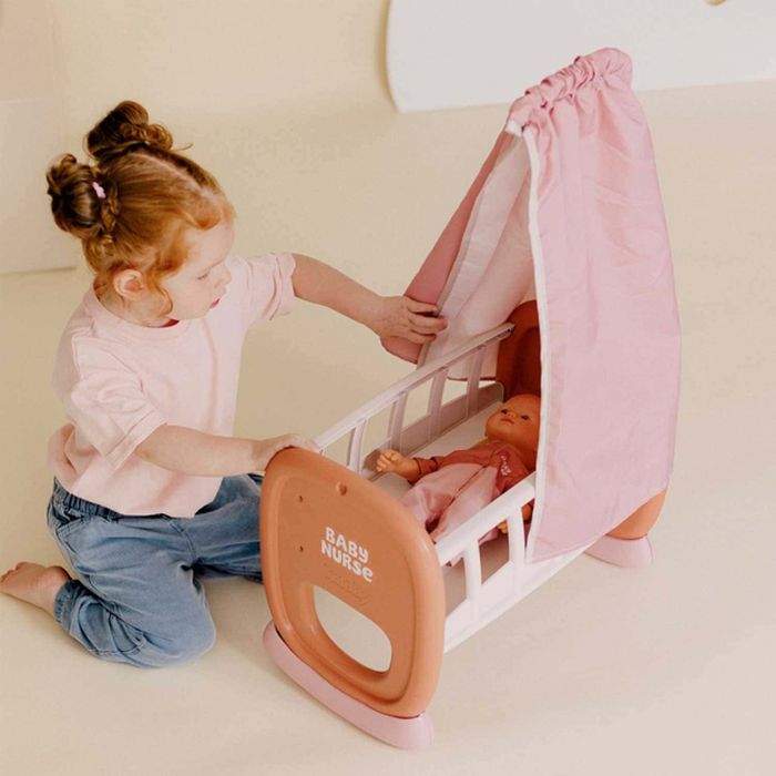 Кроватка для кукол с балдахином Baby Nurse Smoby 220391